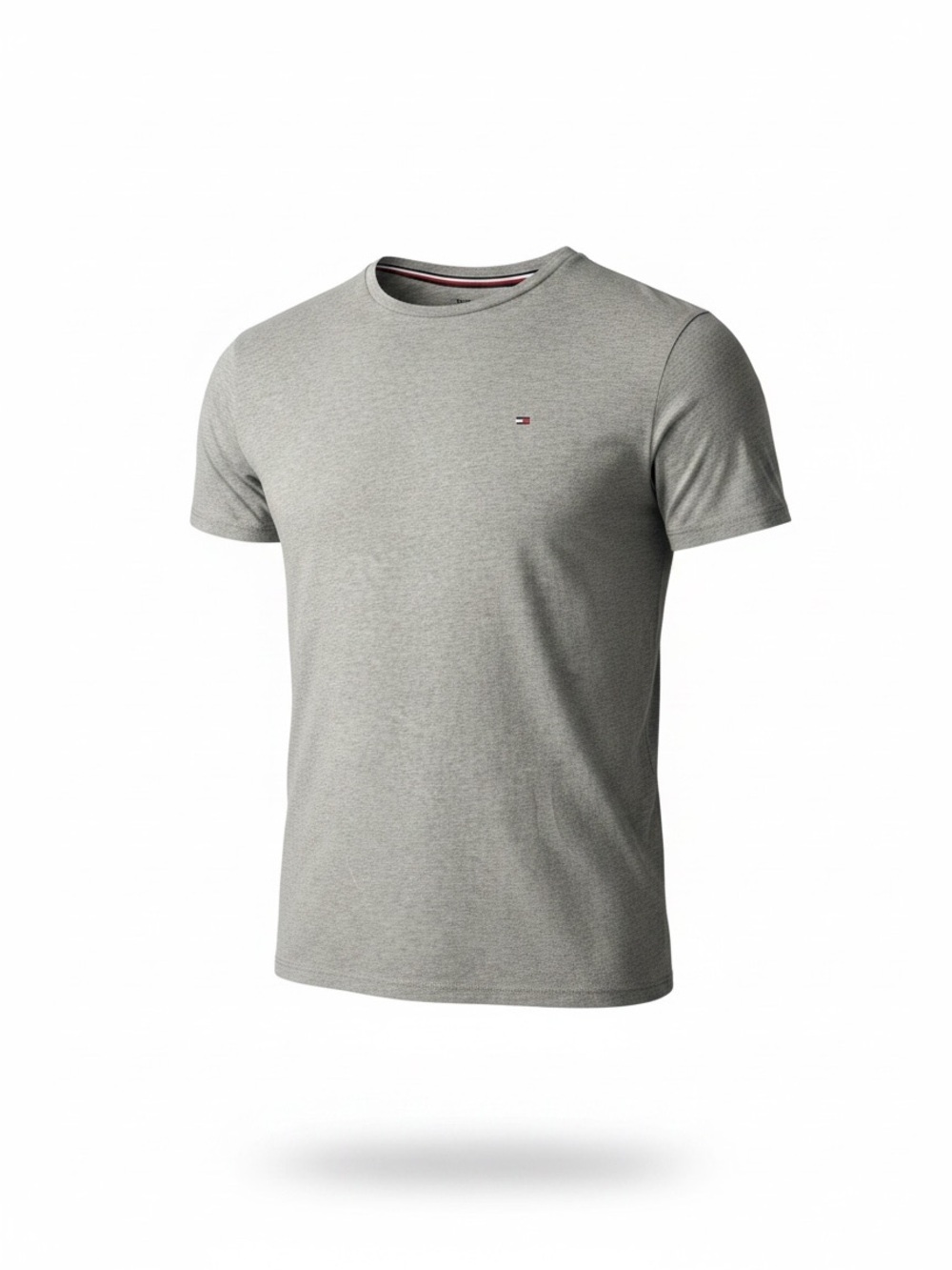 Tommy Hilfiger Light Gray Short Sleeve Crew Tee